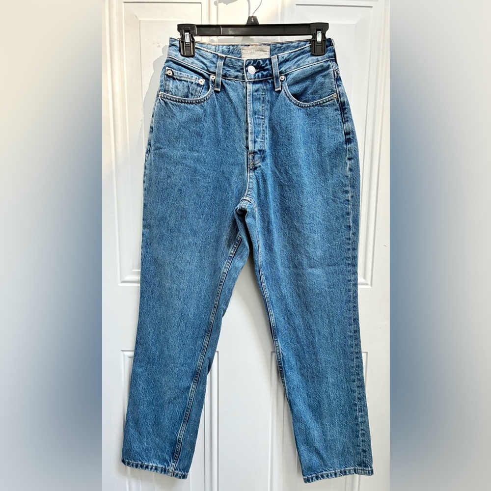 EVERLANE Curvy 90’s Cheeky Straight Button-fly Jeans